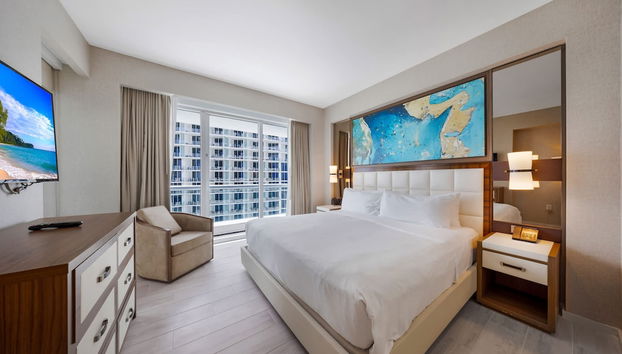 Beachfront Condo With Large Balcony - Foto 5, Habitación