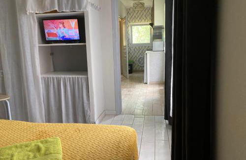 F1 noir/anis, avec terrasse couverte et jardin (E) - Foto 6