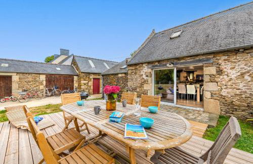 Le gîte de Saint Mathieu, longère pleine de charme au bout du monde ! jacuzzi extérieur vue sur la campagne, salle de billard - Photo 21