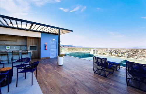 Estúdio Moderno no City House - Área de lazer com vista 360º e Piscina - Foto 22