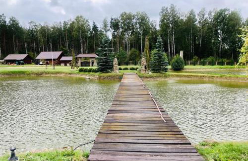 Dom nad stawem przy lesie - Foto 10