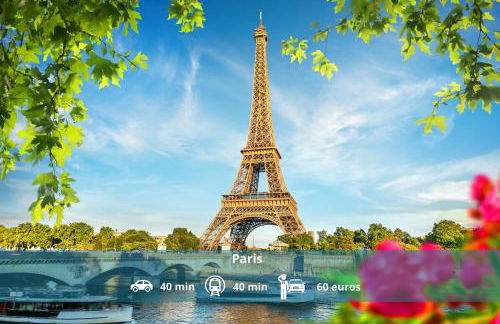 Le Mana, 7 pers 2 chambres 12min Disneyland Paris - Foto 38