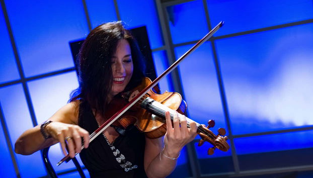 Une violoniste lors d'un concert