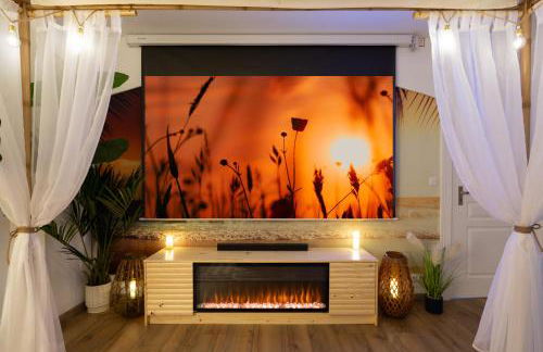 CathyVoyages - Ciel étoilé - Bord de Mer - Parking gratuit - Vidéoprojecteur - Lit rond - La Paillote Strasbourgeoise - Photo 18