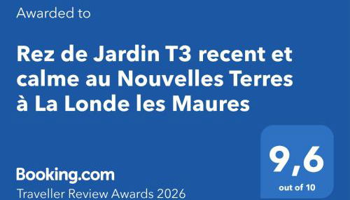 Rez de Jardin T3 recent et calme au Nouvelles Terres à La Londe les Maures - Foto 2