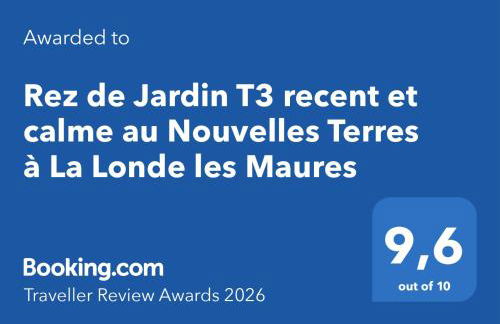 Rez de Jardin T3 recent et calme au Nouvelles Terres à La Londe les Maures - Foto 34