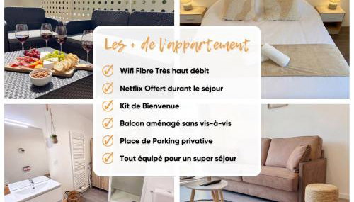 Lumen Chartrain - appartement proche centre-ville, balcon et parking - Foto 5