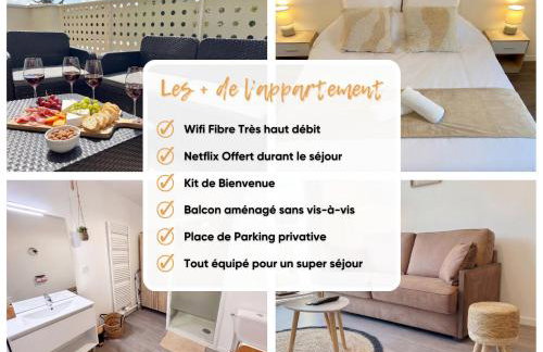 Lumen Chartrain - appartement proche centre-ville, balcon et parking - Foto 5