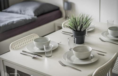 Voll ausgestattete Apartments mit Einzelbetten - Küche - WLAN - PKW-Parkplatz - Foto 33