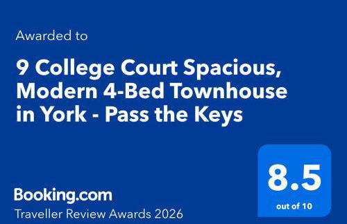 9 College Court Spacious, Modern 4-Bed Townhouse in York - Pass the Keys - Foto 5