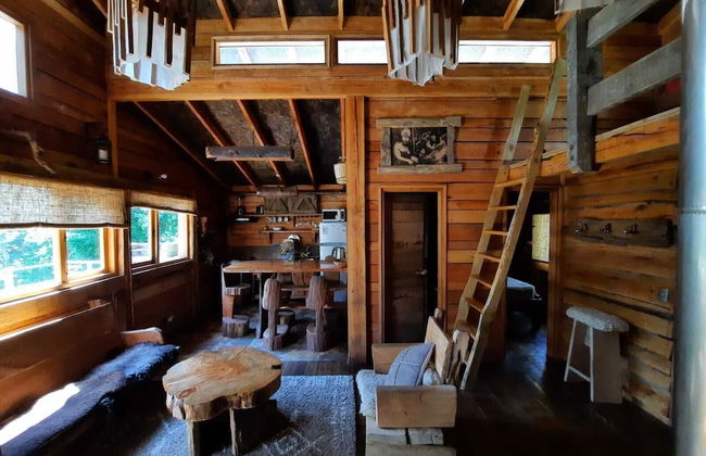 Cabaña Rústica 2 Maravillosa,con Troncos Nativos, con Orilla de Río Trancura - Photo 37