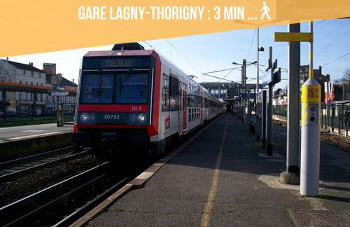 L'Escapade - PARIS 20 min - DISNEY 25 min - GARE 3 min à pied - PARKING - Confortable & Moderne - Free WIFI - Foto 23