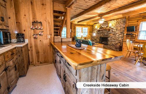 Creekside Hideaway Rustic Cabin - Secluded, Creekside Family Cabin - Foto 17