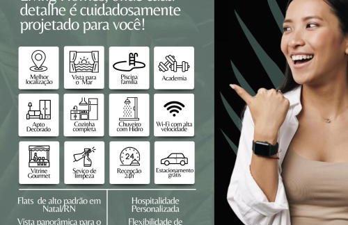 Flat Vista Mar 2 Q para até 6 P em Natal - Photo 40