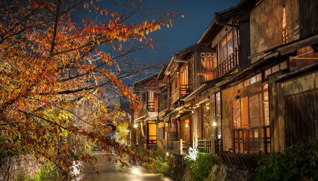 El encanto de las casas tradicionales de madera en Gion