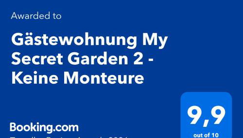 Gästewohnung My Secret Garden 2 - Keine Monteure - Foto 2