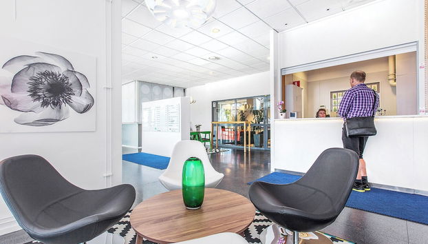 Mostrador de check-in y check-out