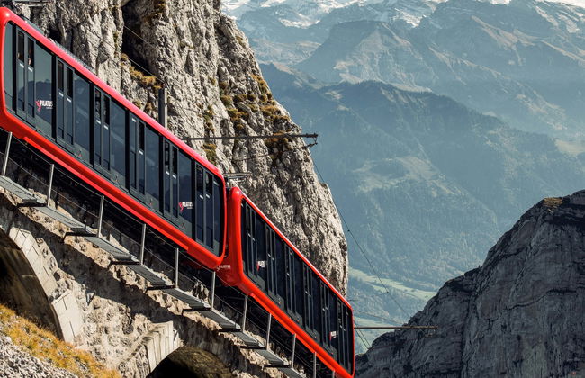 Treno a cremagliera del monte Pilatus - Foto 1