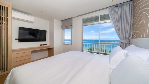 Sea View Chic Design 2BR Karon Condo 16C - Foto 4, Habitación