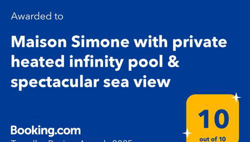 Maison Simone with private heated infinity pool & spectacular sea view - Foto 5