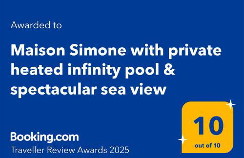 Maison Simone with private heated infinity pool & spectacular sea view - Foto 5