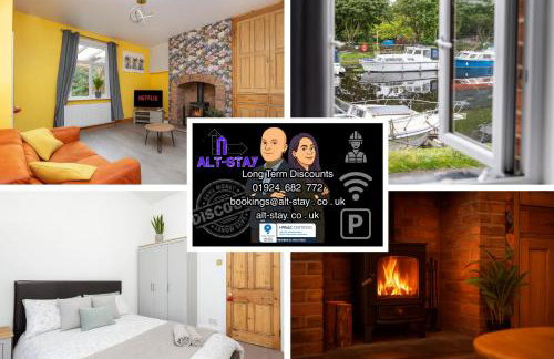 Calder Row by Alt-Stay Contractor Accommodation - 3 Bed Canal Side Contractor Home With Parking, Wi-Fi & Full Kitchen - Ideal For Long stays - Foto 1