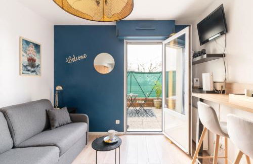 Studio Centre-Ville avec Terrasse et Parking Sécurisé Gratuit - Foto 1