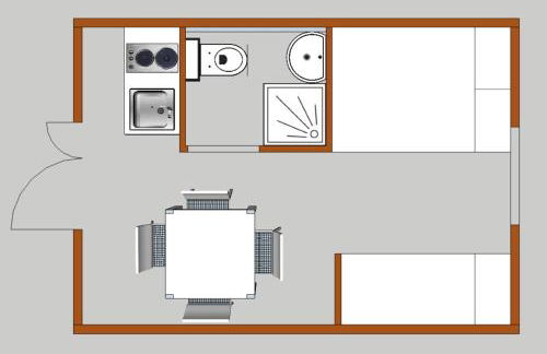 Gîte Pigne 2/4 pers. - Camping Les Berges du Bramont - Foto 30