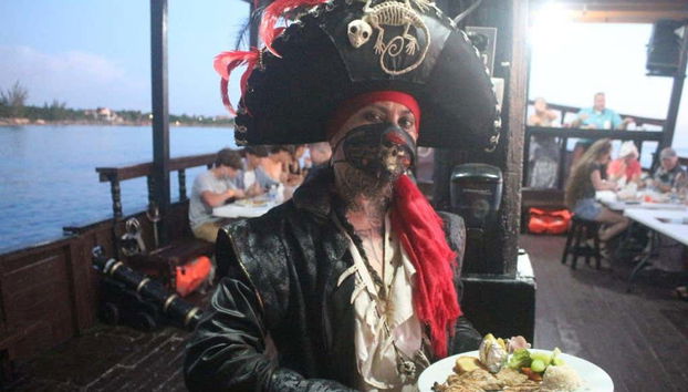 Dinner on a pirate ship