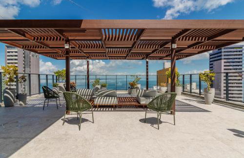 Apartamento com Piscina Rooftop Academia Vista Mar Garagem no Corredor da Vitoria - Foto 18