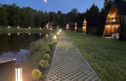 Przystanek Kistówko komfortowe domki z jacuzzi, staw wędkarski, kominek, las, przestrzeń - Foto 47
