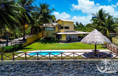 Casa à Beira Mar, piscina e 4 suítes na praia de Ipioca-Maceió-AL - Vila Ipioca - Foto 4