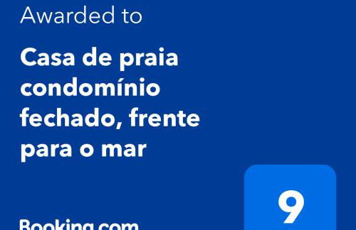 Casa de praia condomínio fechado, frente para o mar - Foto 42