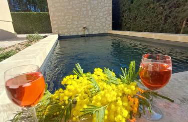 La maison de Manon, 4-5personnes, 75m2, centre village avec piscine privée - Foto 3