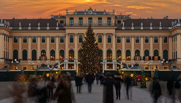 Château de Schönbrunn à Noël