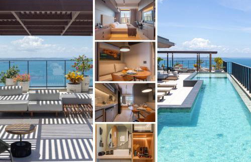 Studio Premium com Rooftop e Piscina com vista para a Baia de Todos os Santos, Portaria 24 Hr, Estacionamento, Wi-fi rápido 433Mpbs, Cozinha Compacta, Localização privilegiada próximo à praia e ao Farol da Barra - Foto 1