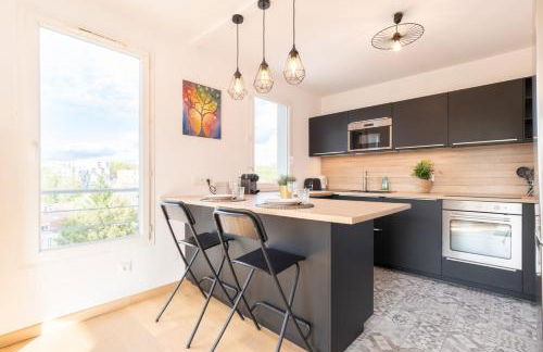 Beautiful apartment equipped near train parking - Foto 7