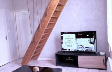 T2 fonctionnel 5 pers, jardin, parking, accès A12 - Foto 5