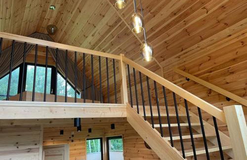 Przystanek Kistówko komfortowe domki z jacuzzi, staw wędkarski, kominek, las, przestrzeń - Foto 27