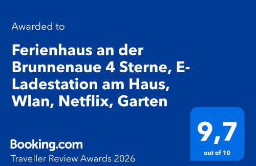 Ferienhaus an der Brunnenaue 4 Sterne, E-Ladestation am Haus, Wlan, Netflix, Garten - Foto 1