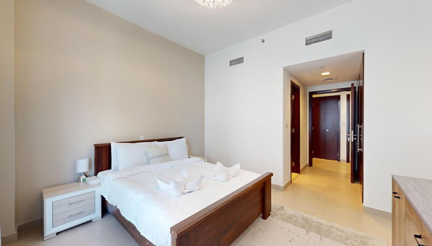 Primestay - 2BR in Al Jaddaf Near Metro - Foto 4, Habitación