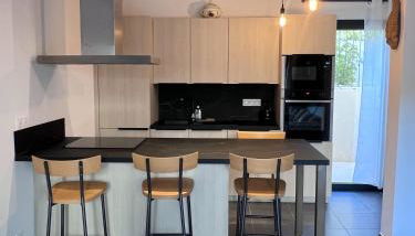 mini villa duplex Bonifacio 70m2 - Foto 3, stove, dishwasher, toaster