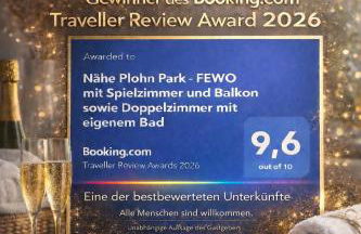 Nähe Plohn Park - FEWO mit Spielzimmer und Balkon sowie Doppelzimmer mit eigenem Bad - Foto 2