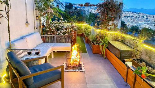 Terrazza su Genova - 300sqm Rooftop Penthouse w Sea & City Views - Close to Aquarium - Foto 5, Garden view