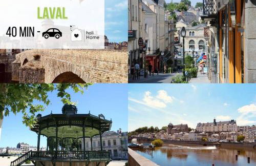 H3 Charmante maison sur la Vilaine près du Château - Foto 41