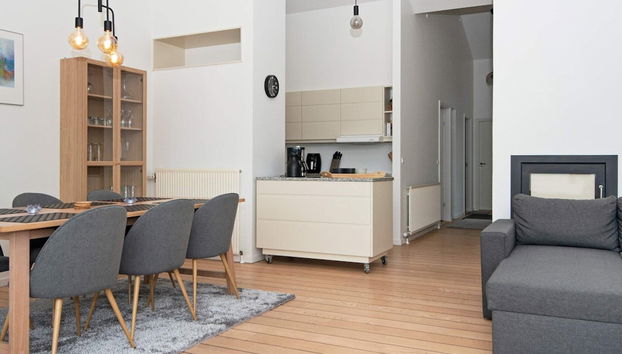 Bright Seaside Apartment in Ebeltoft - Foto 5, Cocina privada