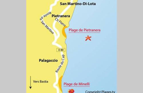 Maison Village Cosy 450m de la plage , 2km de la ville Cap Corse - Foto 33