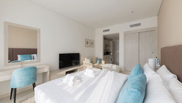 Luxe Studio at Seven Palm With Infinity Pool - Foto 5, Habitación