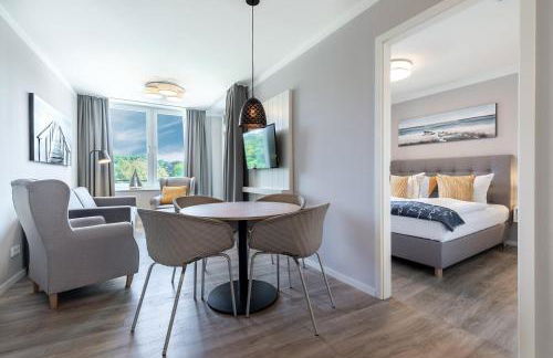 Godewindpark Deluxe-Apartment 2-12 mit eigener e-Ladesäule in der Tiefgarage und XL-Strandkorb am Strand - Foto 32