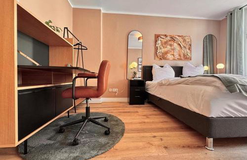 Designer-Apartment mit Balkon und Kaffeebar, Elbnah - Foto 4